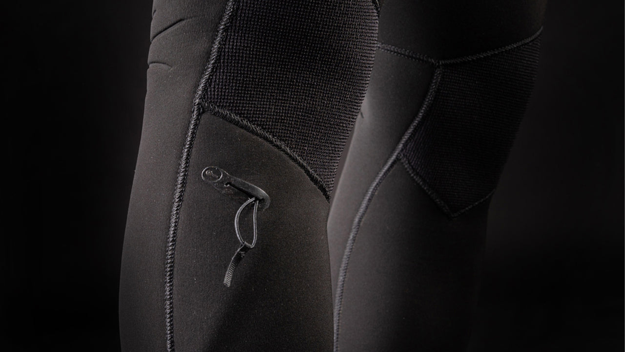 Marshall Fullsuit 3/2mm Fzip - Key pocket 2.0: keyloop with mini buckle technology